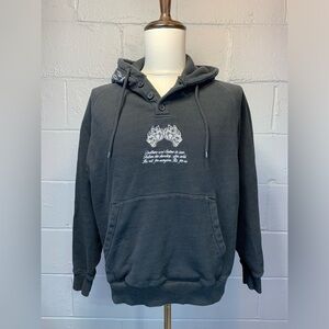 Darc Sport Wolves Brothers and Sisters in Iron Black Hoodie Men's Small